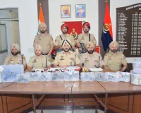 ਅਫ਼ਗਾਨ ਨਾਗਰਿਕ ਸਮੇਤ 7 ਜਣੇ 10 ਆਧੁਨਿਕ ਹਥਿਆਰਾਂ, 5 ਕਿੱਲੋ ਹੈਰੋਇਨ ਅਤੇ 30 ਲੱਖ ਰੁਪਏ ਦੀ ਹਵਾਲਾ ਰਕਮ ਸਣੇ ਗ੍ਰਿਫ਼ਤਾਰ