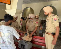 ਅਮਨ-ਕਾਨੂੰਨ ਦੀ ਸਥਿਤੀ ਨੂੰ ਯਕੀਨੀ ਬਣਾਉਣ ਲਈ ਮਾਲੇਰਕੋਟਲਾ ਪੁਲਿਸ ਵੱਲੋਂ ਫਲੈਗ ਮਾਰਚ