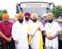 ਕੀਰਤਪੁਰ ਸਾਹਿਬ ਤੋਂ ਮੁੱਖ ਮੰਤਰੀ ਤੀਰਥ ਯਾਤਰਾ ਤਹਿਤ ਬੱਸ ਨੂੰ ਕੈਬਨਿਟ ਮੰਤਰੀ ਹਰਜੋਤ ਬੈਂਸ ਨੇ ਕੀਤਾ ਰਵਾਨਾ