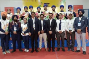 ਖੇਲੋ ਇੰਡੀਆ ਯੂਥ ਖੇਡਾਂ ਦੀ ਜੇਤੂ ਪੰਜਾਬ ਗੱਤਕਾ ਟੀਮ ਦਾ ਸਨਮਾਨ