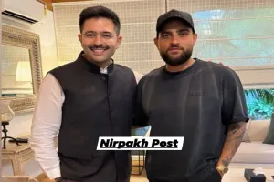 ਸਾਂਸਦ ਰਾਘਵ ਚੱਡਾ ਨੇ ਪੰਜਾਬੀ ਗਾਇਕ ਕਰਨ ਔਜਲਾ ਨਾਲ ਕੀਤੀ ਮੁਲਾਕਾਤ 
