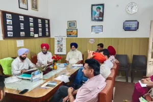 ਨਰਮੇਂ ਦੀ ਫਸਲ ਸਬੰਧੀ ਡਿਪਟੀ ਡਾਇਰੈਕਟਰ ਵੱਲੋਂ ਜਿਲ੍ਹਾ ਪੱਧਰੀ ਮੀਟਿੰਗ ਦਾ ਆਯੋਜਨ