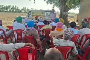 ਪਿੰਡ ਛਾਪਾ 'ਚ ਝੋਨੇ ਦੀ ਸਿੱਧੀ ਬਿਜਾਈ ਸਬੰਧੀ ਲਗਾਇਆ ਕਿਸਾਨ ਸਿਖਲਾਈ ਕੈਂਪ