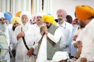 ਮੁੱਖ ਮੰਤਰੀ ਭਗਵੰਤ ਸਿੰਘ ਮਾਨ ਨੇ ਗੁਰਦੁਆਰਾ ਜੋਤੀਸਰ ਸਾਹਿਬ ਵਿਖੇ ਮੱਥਾ ਟੇਕਿਆ