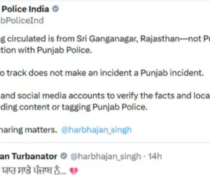 ਰਾਜਸਥਾਨ ਦੀ ਵੀਡੀਓ ਨੂੰ ਪੰਜਾਬ ਦੀ ਦੱਸ ਕੇ ਘੇਰੇ 'ਚ ਆਏ MP ਹਰਭਜਨ ਸਿੰਘ, ਪੰਜਾਬ ਪੁਲਿਸ ਨੇ ਫੈਕਟ-ਚੈੱਕ ਕਰ ਸੁਣਾਈਆਂ ਖਰੀਆਂ-ਖਰੀਆਂ