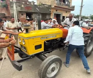 CM ਦੇ ਝੰਡਾ ਲਹਿਰਾਉਣ ਦੇ ਪ੍ਰੋਗਰਾਮ ਦੌਰਾਨ ਕਿਸਾਨਾਂ ਤੇ ਪੁਲਿਸ ਵਿਚਾਲੇ ਝੜਪ; SP ਸਮੇਤ ਕਈ ਕਿਸਾਨ ਜ਼ਖ਼ਮੀ