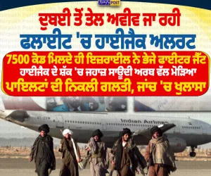 ਦੁਬਈ ਤੋਂ ਤੇਲ ਅਵੀਵ ਜਾ ਰਹੀ ਫਲਾਈਟ ’ਚ ਹਾਈਜੈਕ ਅਲਰਟ, ਜਹਾਜ਼ ਦੀ ਸਾਊਦੀ ਅਰਬ ’ਚ ਕਰਵਾਈ ਗਈ ਐਮਰਜੈਂਸੀ ਲੈਂਡਿੰਗ