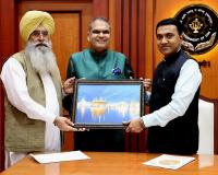 ਪੰਜਾਬ ਦੇ ਕੈਬਨਿਟ ਮੰਤਰੀ ਸੰਜੀਵ ਅਰੋੜਾ ਅਤੇ ਗੁਰਮੀਤ ਸਿੰਘ ਖੁੱਡੀਆਂ ਵੱਲੋਂ ਗੋਆ ਦੇ ਮੁੱਖ ਮੰਤਰੀ ਨੂੰ ਸ੍ਰੀ ਗੁਰੂ ਤੇਗ਼ ਬਹਾਦਰ ਸਾਹਿਬ ਜੀ ਦੇ 350ਵੇਂ ਸ਼ਹੀਦੀ ਦਿਵਸ ਸਮਾਗਮਾਂ ਲਈ ਸੱਦਾ