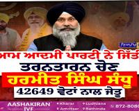 12 ਹਜ਼ਾਰ ਤੋਂ ਵੱਧ ਵੋਟਾਂ ਨਾਲ ਆਮ ਆਦਮੀ ਨੇ ਜਿੱਤੀ ਤਰਨਤਾਰਨ ਜ਼ਿਮਨੀ ਚੋਣ