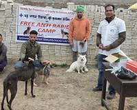 ਹਲਕਾਅ ਤੋਂ ਬਚਾਅ ਲਈ ਕੁੱਤਿਆਂ ਨੂੰ ਕੀਤਾ ਗਿਆ ਮੁਫਤ ਟੀਕਾਕਰਨ   