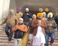 ਨੰਗੇ ਪੈਰੀਂ ਚੱਲ ਕੇ ਸ੍ਰੀ ਅਕਾਲ ਤਖ਼ਤ ਸਾਹਿਬ ਪੇਸ਼ ਹੋਏ ਤਰੁਨਪ੍ਰੀਤ ਸਿੰਘ ਸੌਂਦ