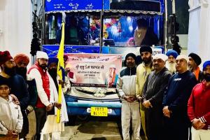 ਗੁਰੂ ਤੇਗ ਬਹਾਦਰ ਸਾਹਿਬ ਦੇ 350ਵੇਂ ਸ਼ਹੀਦੀ ਦਿਹਾੜੇ ਸਬੰਧੀ ਸਮਾਗਮਾਂ ਵਿੱਚ ਸ਼ਾਮਲ ਹੋਣ ਲਈ ਸੰਗਤ ਸ੍ਰੀ ਅਨੰਦਪੁਰ ਸਾਹਿਬ ਰਵਾਨਾ