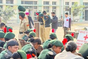 ਰੈੱਡ ਕਰਾਸ ਰੂਪਨਗਰ ਵਲੋਂ ਐਨ.ਸੀ.ਸੀ. ਕੈਡਿਟਾਂ ਲਈ ਚੱਲ ਰਹੇ ਸਿਖਲਾਈ ਕੈਂਪ ਦੌਰਾਨ ਮੁੱਢਲੀ ਸਹਾਇਤਾ ਬਾਰੇ ਟ੍ਰੇਨਿੰਗ ਕਰਵਾਈ 