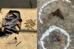 ਵੱਡੀ ਅੱਤਵਾਦੀ ਸਾਜ਼ਿਸ਼ ਨਾਕਾਮ: ਗੋਲੀਬਾਰੀ ਤੋਂ ਬਾਅਦ ਲਾਰੈਂਸ ਬਿਸ਼ਨੋਈ ਗੈਂਗ ਦੇ ਚਾਰ ਕਾਰਕੁਨ ਗ੍ਰਿਫ਼ਤਾਰ; ਸੱਤ ਪਿਸਤੌਲ ਬਰਾਮਦ