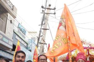 ਸ੍ਰੀ ਬਾਲਾ ਜੀ ਸ਼ੋਭਾ ਯਾਤਰਾ ਦੇ ਚਰਨ ਪੈਣ ਨਾਲ ਹੋਇਆ ਰੇਲਵੇ ਅੰਡਰ ਬ੍ਰਿਜ ਦਾ ਇਤਿਹਾਸਕ ਉਦਘਾਟਨ: ਅਮਨ ਅਰੋੜਾ