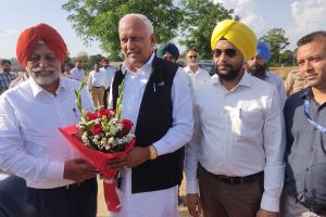 ਕੈਬਨਿਟ ਮੰਤਰੀ ਬਰਿੰਦਰ ਕੁਮਾਰ ਗੋਇਲ ਨੇ ਪੀ.ਏ.ਯੂ ਲੁਧਿਆਣਾ ਵਿਖੇ ਉੱਤਰੀ ਭਾਰਤ ਦੇ ਪਹਿਲੇ ਕੇਂਦਰੀ ਧਰੁਵੀ ਸਿੰਚਾਈ ਪ੍ਰਣਾਲੀ ਦਾ ਕੀਤਾ ਉਦਘਾਟਨ