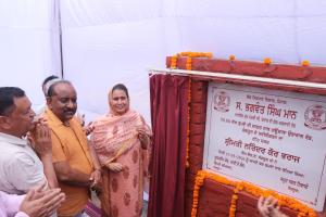ਵਿਧਾਇਕ ਭਰਾਜ ਨੇ 50 ਲੱਖ ਰੁਪਏ ਦੀ ਲਾਗਤ ਵਾਲੇ ਗਊਸ਼ਾਲਾ ਦੇ ਨਵੀਨੀਕਰਨ ਪ੍ਰੋਜੈਕਟ ਦਾ ਨੀਂਹ ਪੱਥਰ ਰੱਖਿਆ