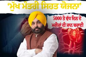 *ਭਗਵੰਤ ਮਾਨ ਸਰਕਾਰ ਦੀ ‘ਮੁੱਖ ਮੰਤਰੀ ਸਿਹਤ ਯੋਜਨਾ’ ਤਹਿਤ ਨਕਦ -ਰਹਿਤ ਇਲਾਜ ਨਾਲ ਪੰਜਾਬ ਵਿੱਚ 5000 ਤੋਂ ਵੱਧ ਦਿਲ ਦੇ ਮਰੀਜ਼ਾਂ ਦੀ ਜਾਨ ਬਚਾਈ*