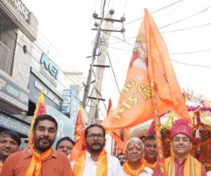 ਸ੍ਰੀ ਬਾਲਾ ਜੀ ਸ਼ੋਭਾ ਯਾਤਰਾ ਦੇ ਚਰਨ ਪੈਣ ਨਾਲ ਹੋਇਆ ਰੇਲਵੇ ਅੰਡਰ ਬ੍ਰਿਜ ਦਾ ਇਤਿਹਾਸਕ ਉਦਘਾਟਨ: ਅਮਨ ਅਰੋੜਾ