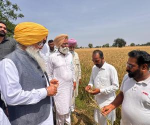 ਖੇਤੀਬਾੜੀ ਮੰਤਰੀ ਨੇ ਪਿੰਡ ਚੰਨੂ ਵਿਖੇ ਹੋਏ ਫਸਲਾਂ ਦੇ ਨੁਕਸਾਨ ਦਾ ਲਿਆ ਜਾਇਜ਼ਾ