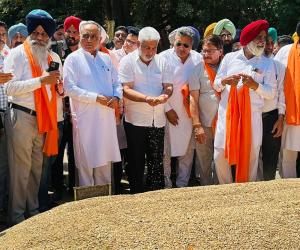 ਕੈਬਨਿਟ ਮੰਤਰੀ ਲਾਲ ਚੰਦ ਕਟਾਰੂਚੱਕ ਗੁਰਦਾਸਪੁਰ ਦਾਣਾ ਮੰਡੀ ਵਿਖੇ ਪਹੁੰਚੇ-ਕਣਕ ਦੇ ਖਰੀਦ ਪ੍ਰਬੰਧਾਂ ਦਾ ਲਿਆ ਜਾਇਜ਼ਾ