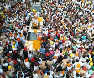 ਕੋਟਕਪੂਰਾ ਵਿੱਚ ਬੇਅਦਬੀ ਵਿਰੁੱਧ ਸਖ਼ਤ ਕਾਰਵਾਈ ਲਈ ਹੋਇਆ ਭਾਰੀ ਇਕੱਠ